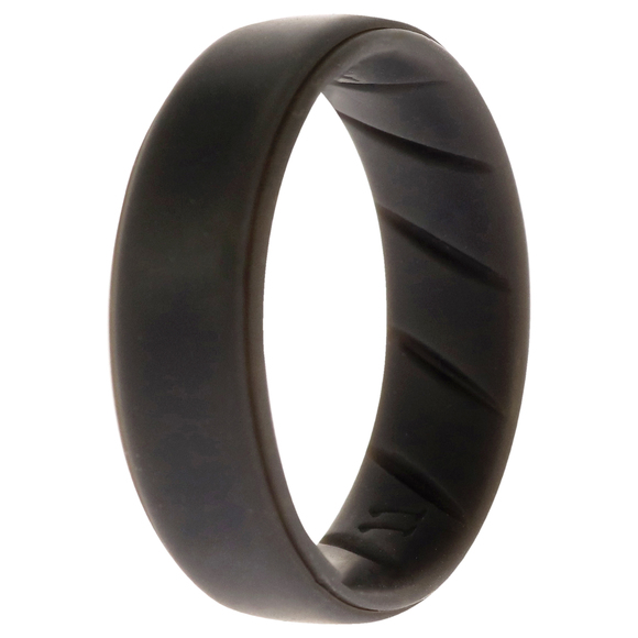 Silicone Wedding BR Step Ring Set - Basic-Grey by ROQ for Men - 11 mm Ring - Picture 2 of 2